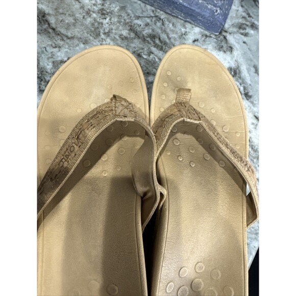 Vionic Women's Size‎ 10 Pacific High Tide Tan Cork Detail Platform Sandals - Picture 7 of 9